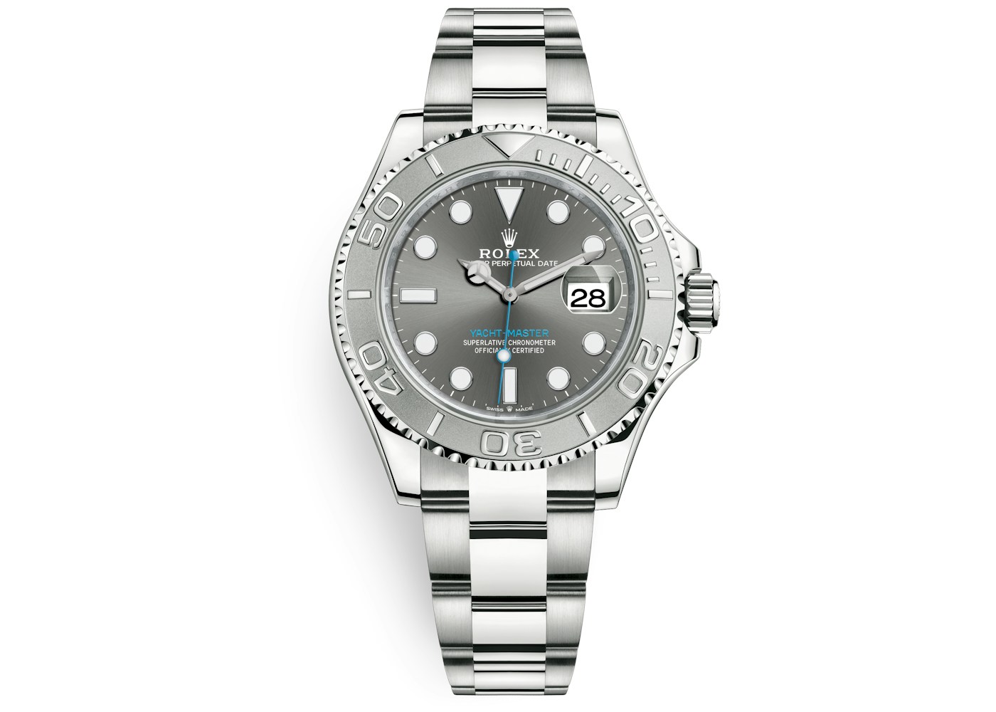 Rolex Yacht Master 40mm In Platinum Steel Rolex Yacht Master 40mm In Platinum Steel