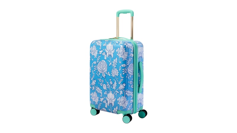Roller Rabbit x Target Floral Vines Hardside Spinner Carry On Suitcase Blue