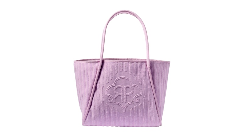 Roller Rabbit x Target Striped Large Terry Beach Tote Bag Lavender ...