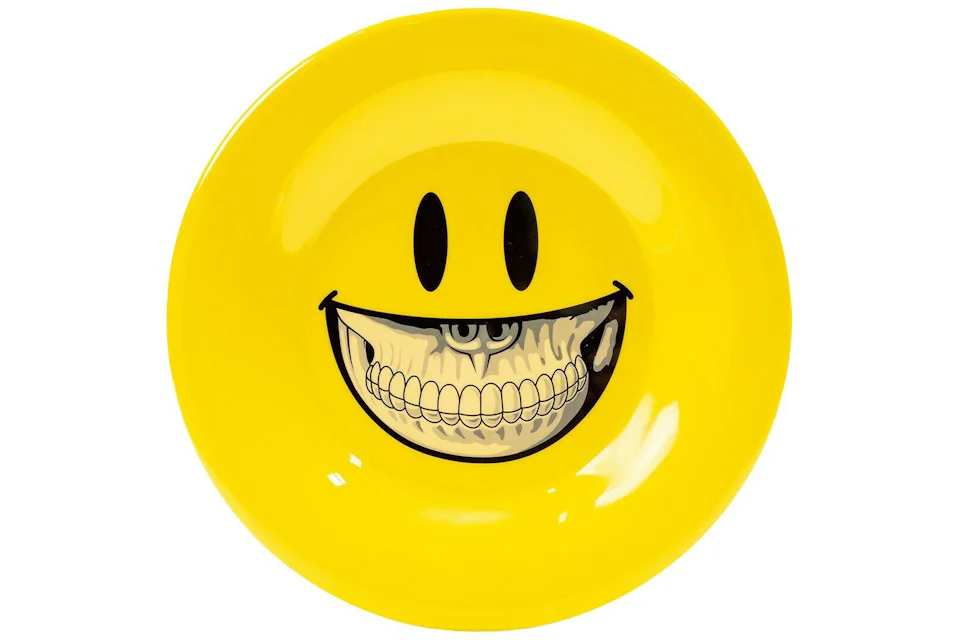 Ron English Grin 20 CM Plate Yellow