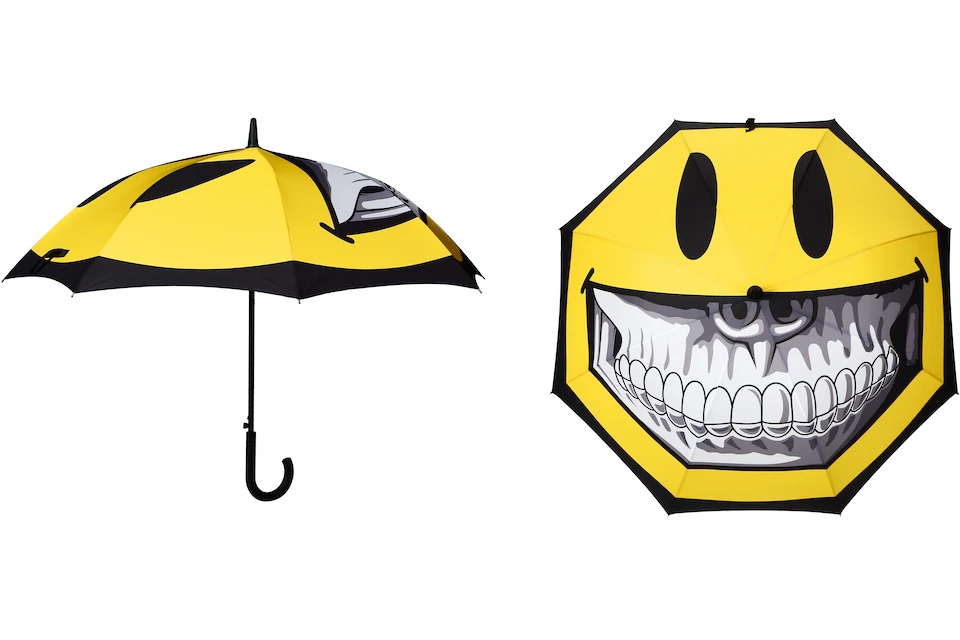 Ron English Grin Umbrella Yellow