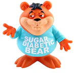 Ron English Popaganda Cereal Killers Sugar Diabetic Bear Figure (8 Inch) Multi