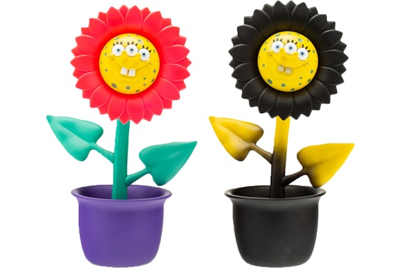 Ron English Shocking Pink Sun Flower and Dark Force Figure (Set of 2) Multi