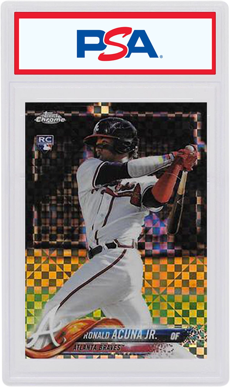Ronald Acuna 2018 Topps Chrome Rookie X-Fractor #193 (PSA or BGS Graded)