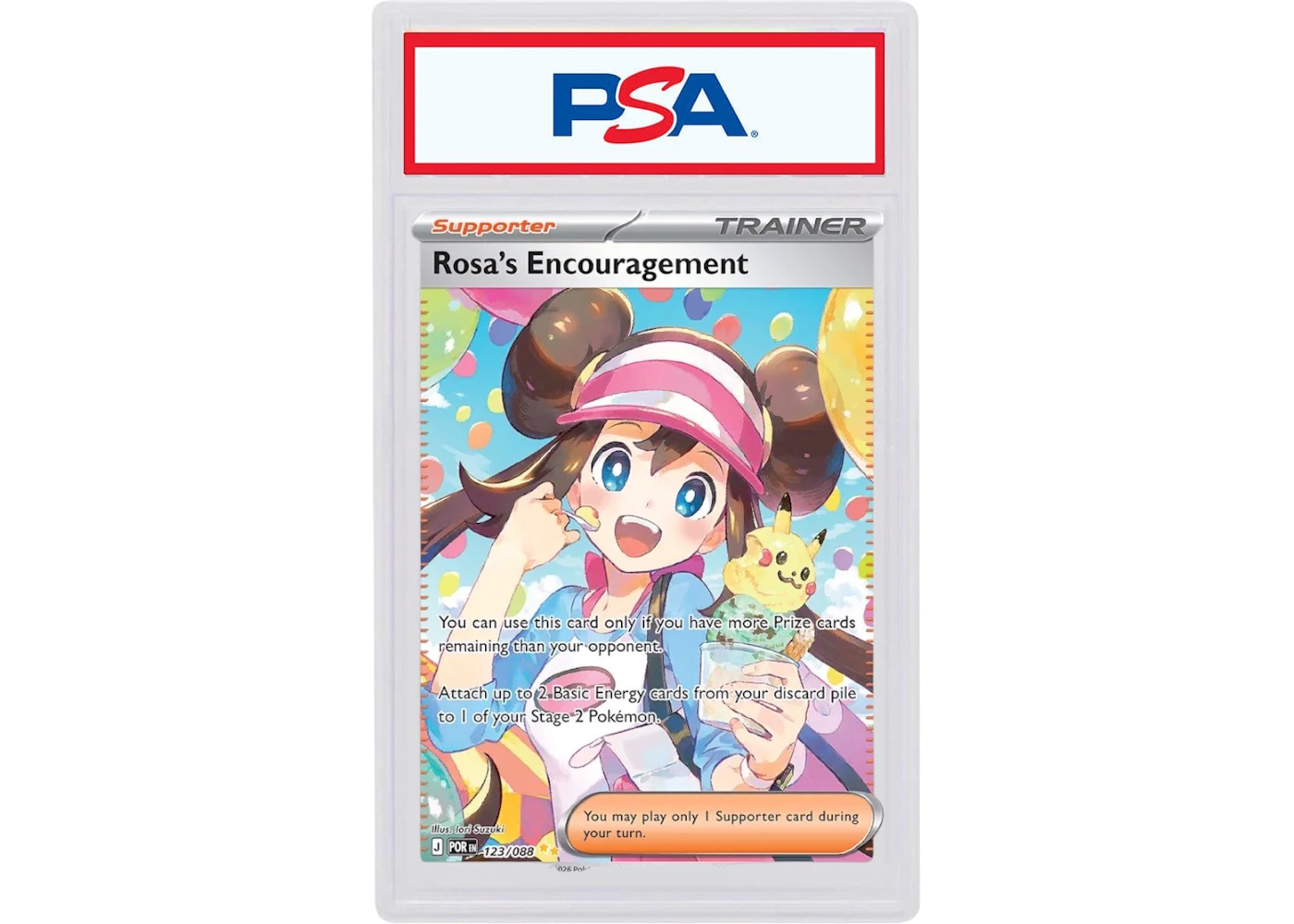 Rosa's Encouragement SIR 2026 Pokmon Mega Evolution Perfect Order 123/088 (PSA or BGS Graded) - 2026 - US Rosa's Encouragement SIR 2026 Pokmon Mega Evolution Perfect Order 123/088 (PSA or BGS Graded) - 2026 - US