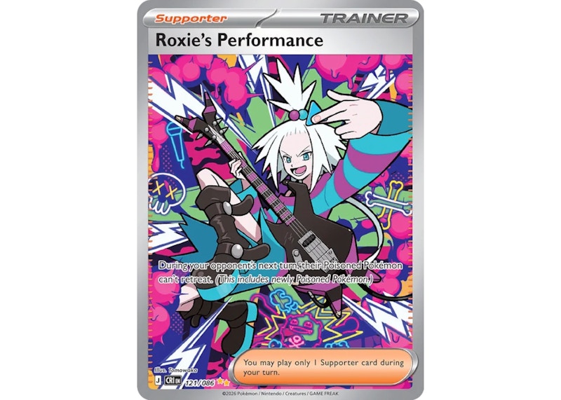 Pokemon Roxie's Performance 2026 Pokémon Mega Evolution Chaos Rising Special Illustration Rare (English) 121/086 Ungraded Trading Card