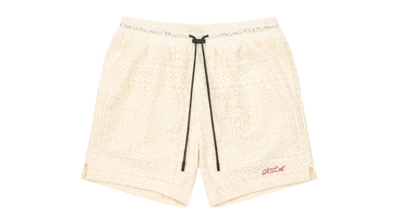 RtA Clyde Sand Cursive Elasticated Shorts Sand Cursive
