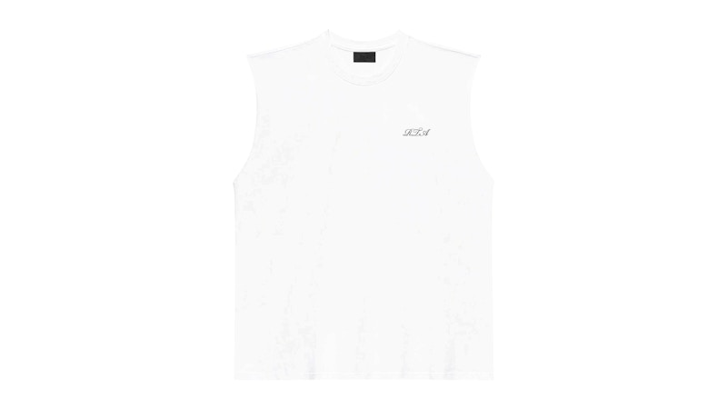 Ta Terry Muscle Tee Weiße Mohnblume