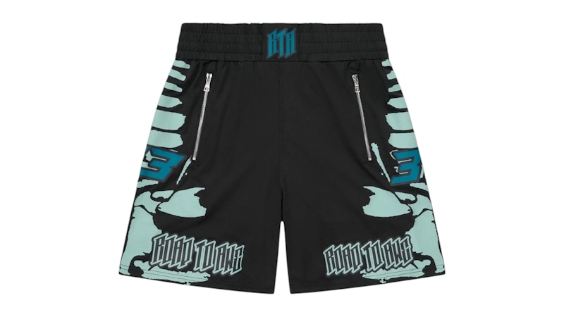 RtA Udo Boxing Black Light Teal Racing Short Light Teal