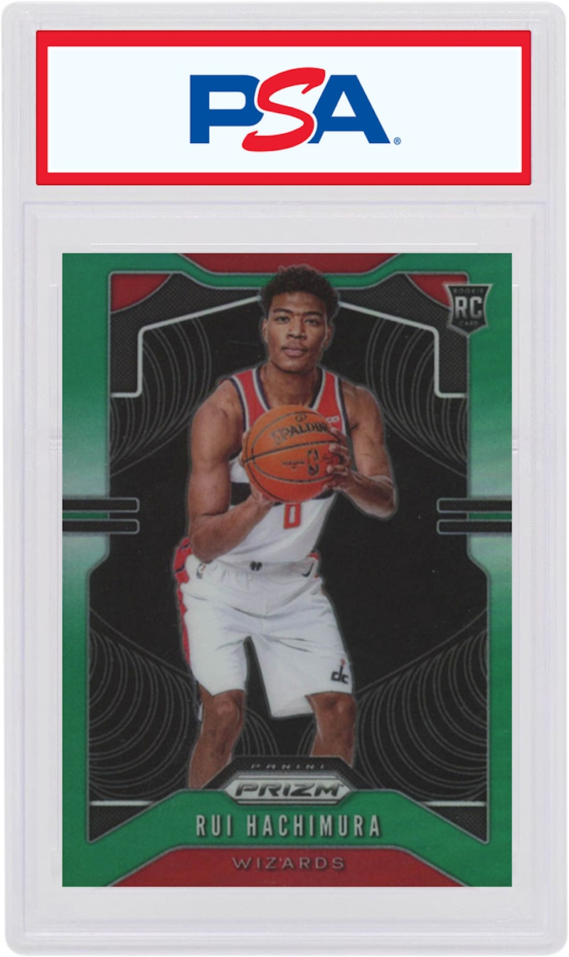 Rui Hachimura 2019 Panini Prizm Rookie Green #255 (PSA or