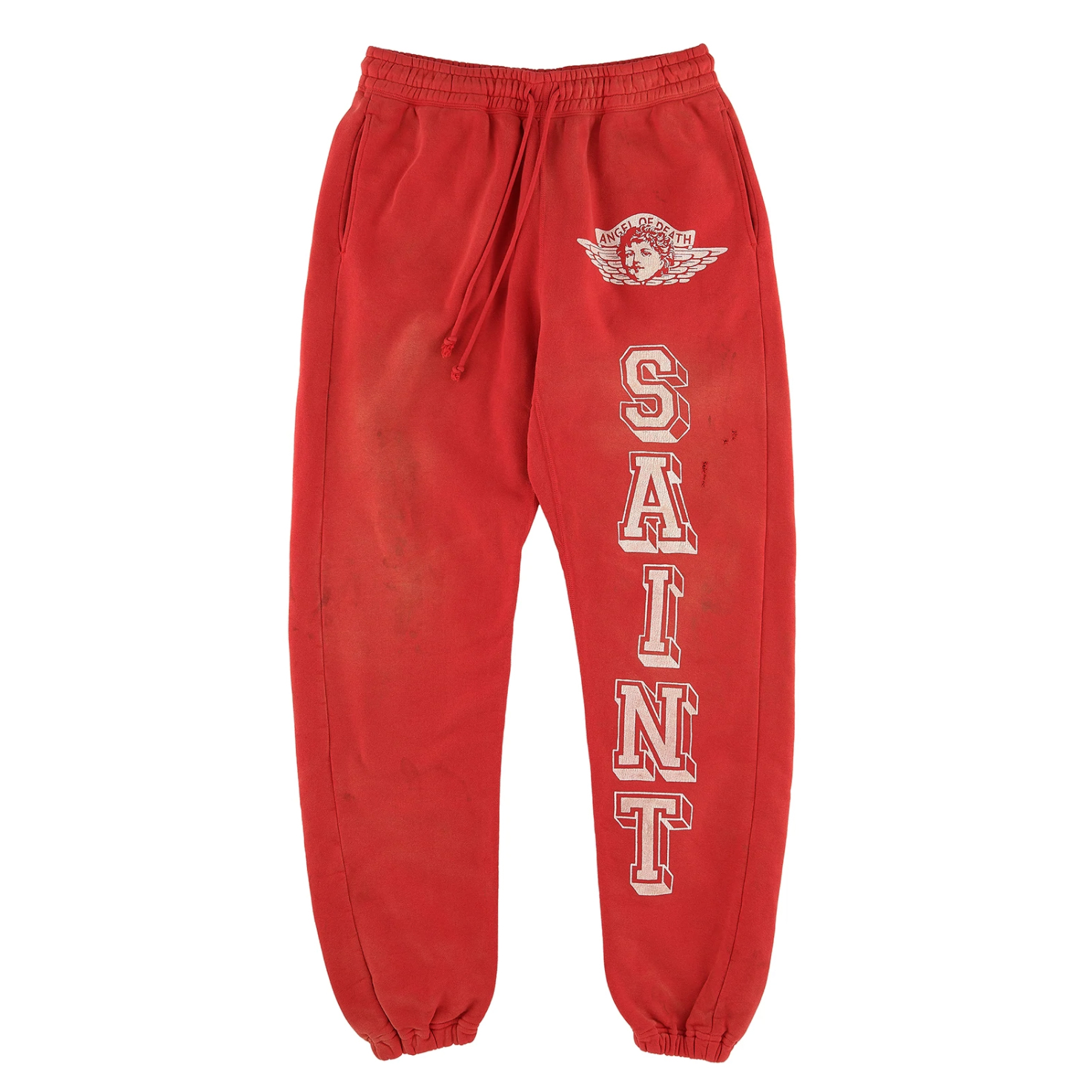 Saint Mxxxxxx Angel of Death Sweatpants Red - SS22 Men's - US