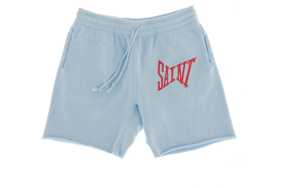 SAINT Mxxxxxx Logo Sweat Shorts Blue