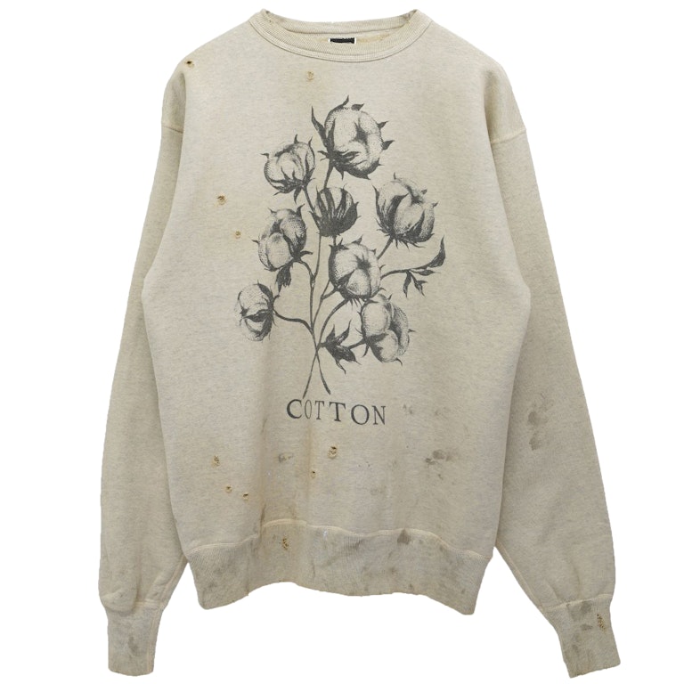 Pre-owned Saint Mxxxxxx X Denim Tears Cotton Crewneck Sweatshirt Grey