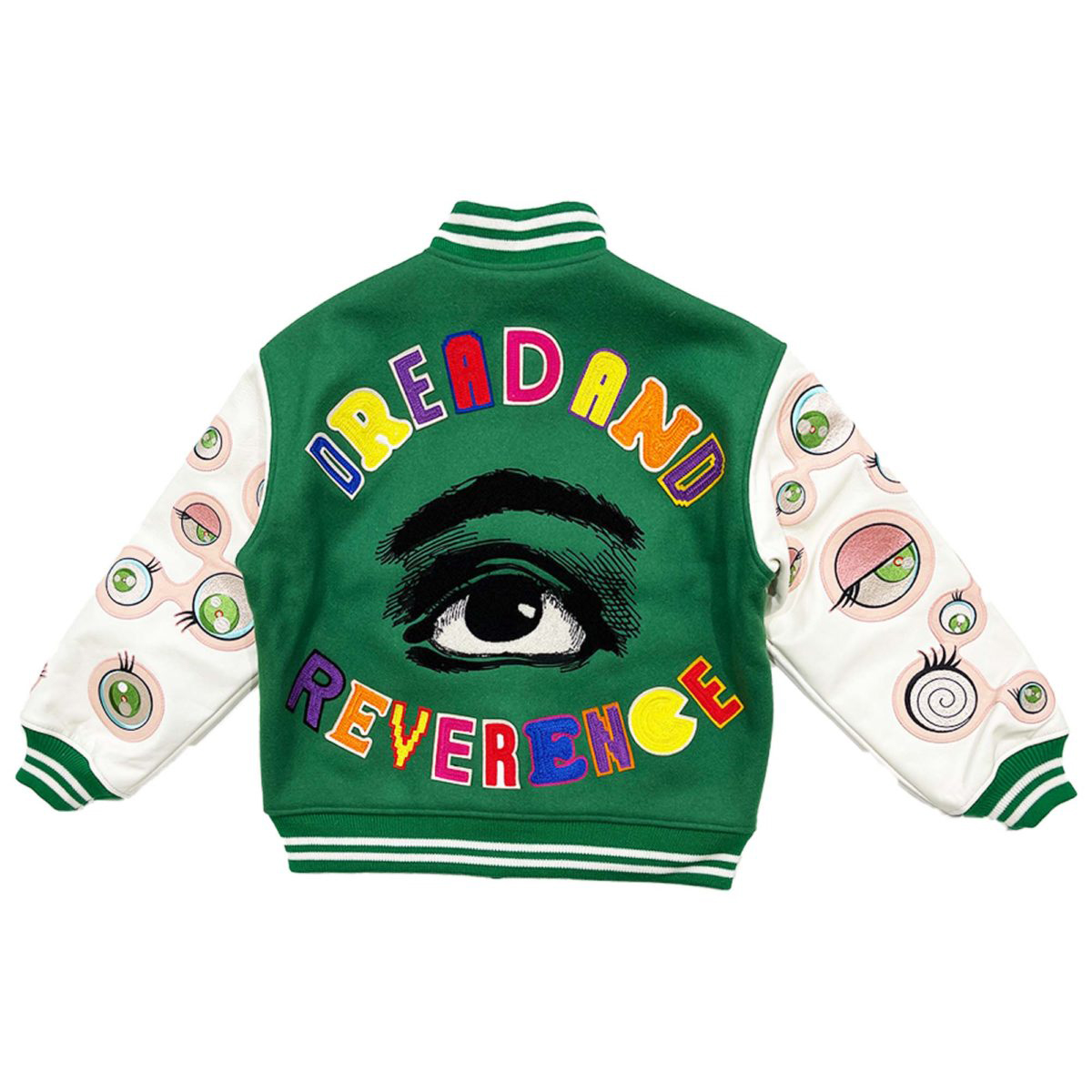 Saint Mxxxxxx x Takashi Murakami Stadium Jacket Green Men's - SS22