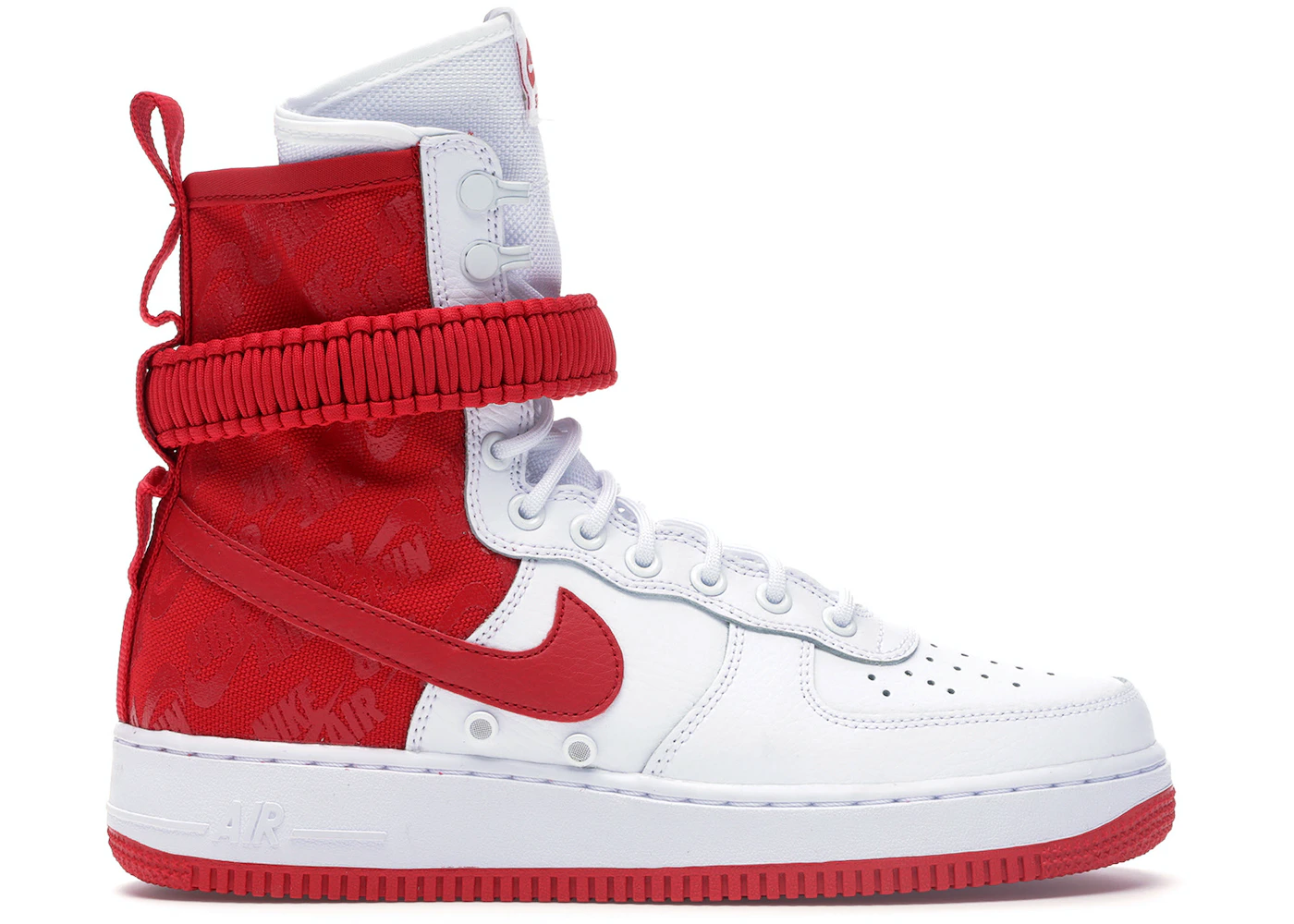 Nike SF Air Force 1 High White University Red - AR1955-100