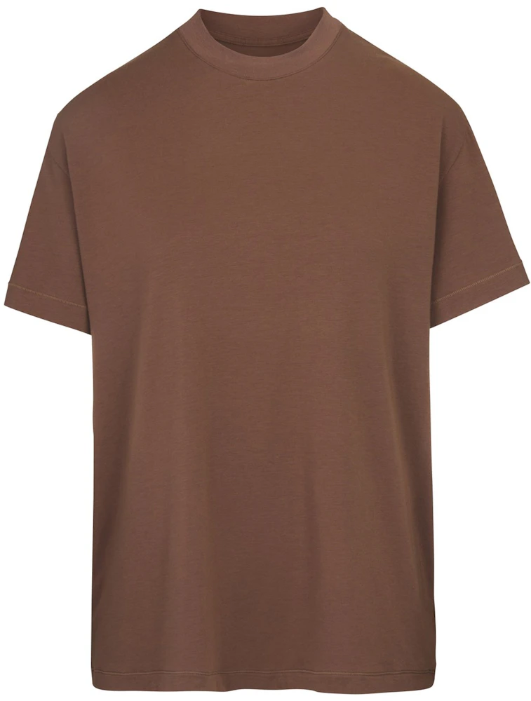SKIMS Cropped T-Shirt Oxide Brown Small