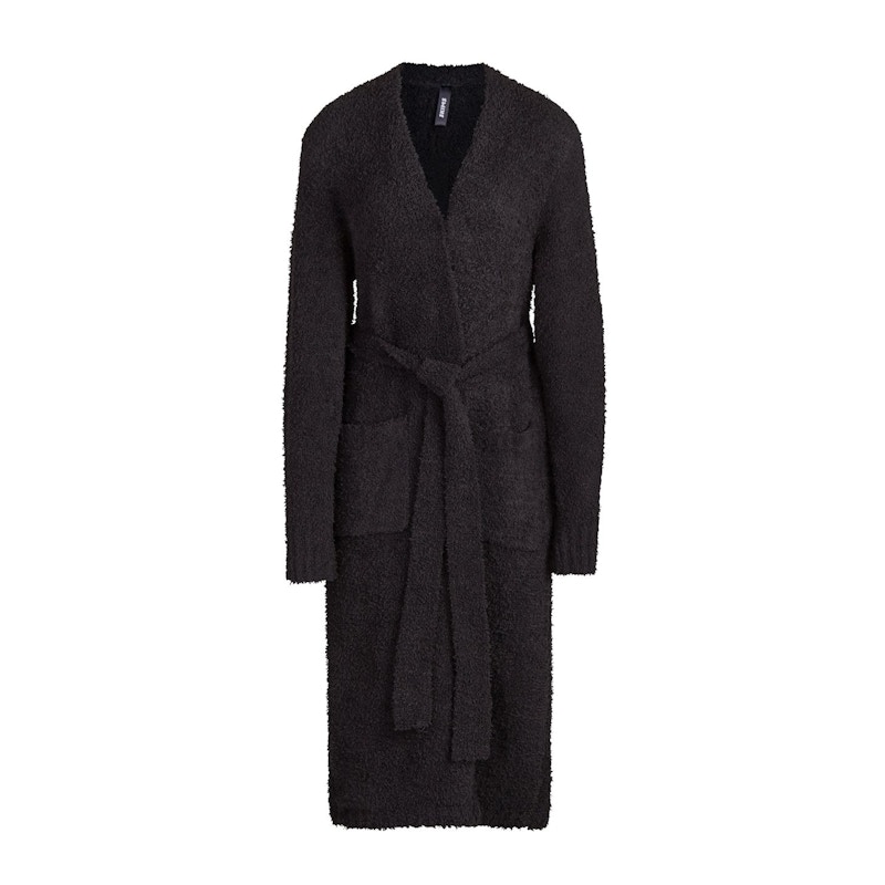 SKIMS Cozy Knit Robe Onyx - GB