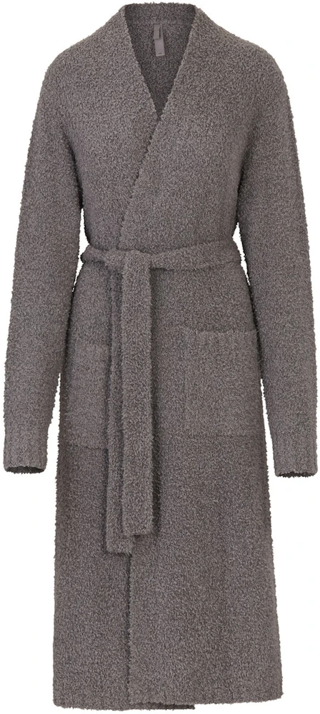 SKIMS Cozy Knit Short Robe - Gray