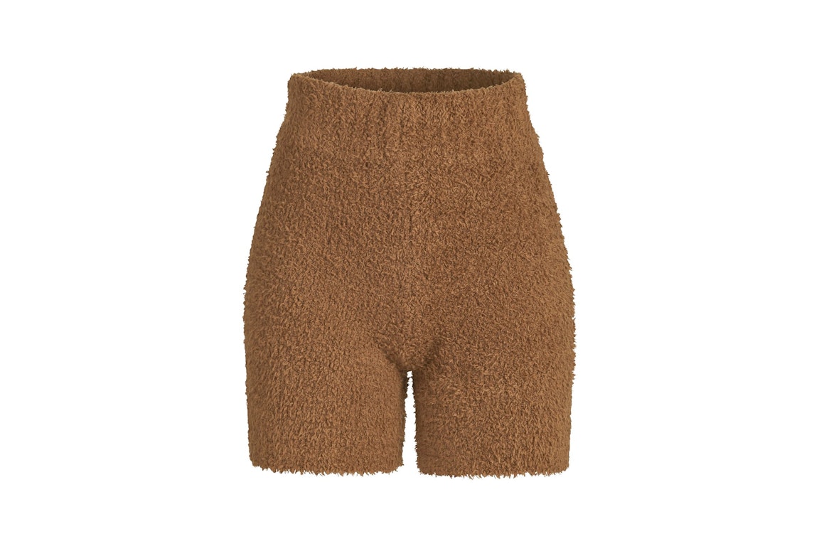 Pre-owned Skims Cozy Knit Short Camel