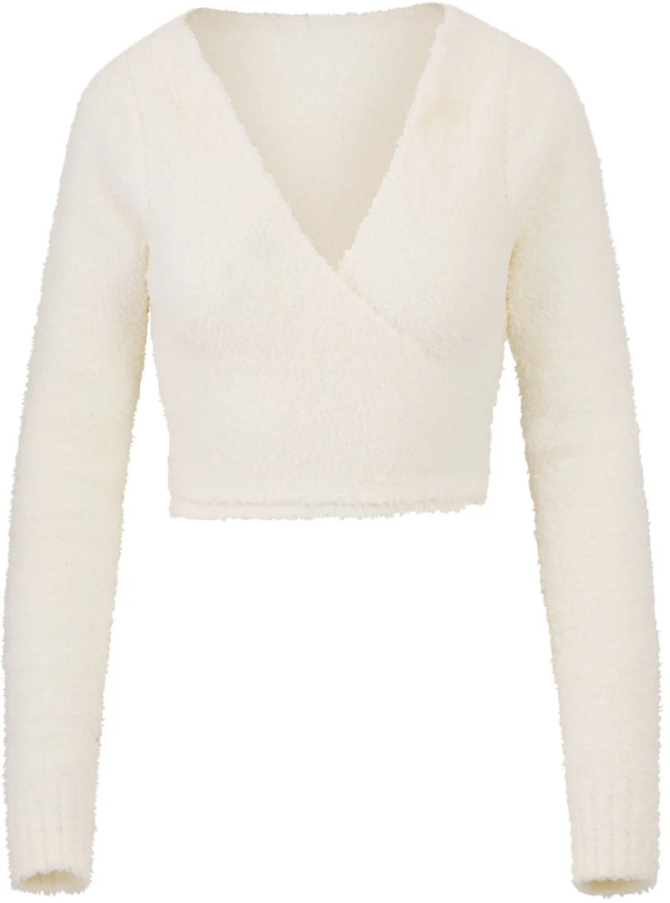 SKIMS, Sweaters, Skims Cozy Knit Cropped Pullover Bone