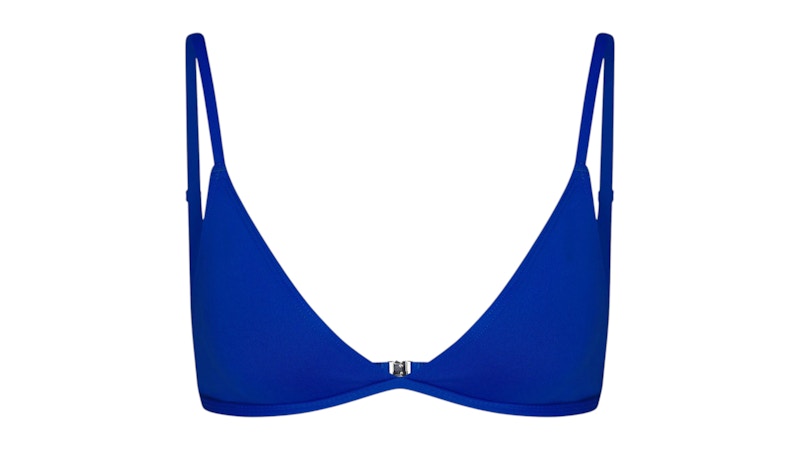 SKIMS Iconic Swim Triangle Bikini Top Cobalt
