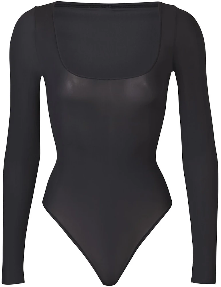 SKIMS Jelly Sheer Long Sleeve Bodysuit Clay - SS21 - GB