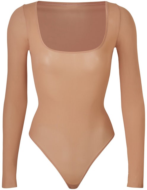 SKIMS Jelly Sheer Long Sleeve Bodysuit Sienna - SS21 - GB
