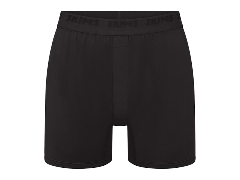 SKIMS Men's Stretch Knit Boxer Obsidian