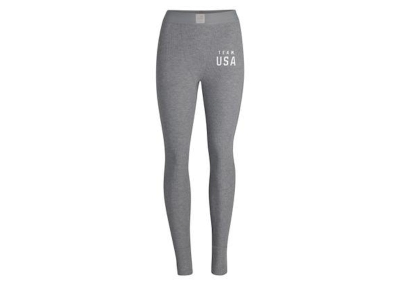 SKIMS Olympic Capsule Rib Legging Heather Grey