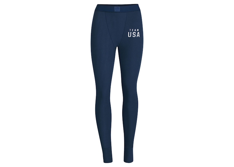 SKIMS Olympic Capsule Rib Legging Navy