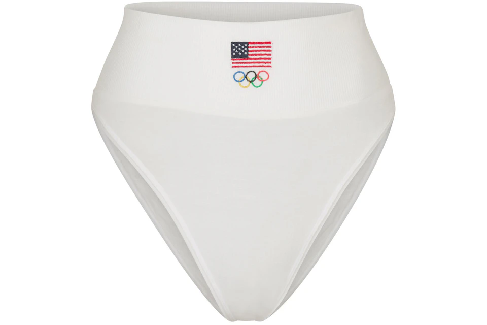 SKIMS Olympic Capsule Sleep Brief White