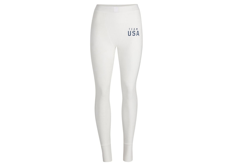 SKIMS Paralympic Capsule Rib Legging White