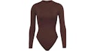 SKIMS Swim Long Sleeve One Piece Cocoa