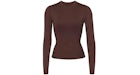 SKIMS Swim Camiseta de manga larga Cocoa