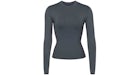 SKIMS Swim Long Sleeve Shirt Gunmetal
