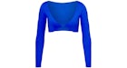 SKIMS Swim Long Sleeve Shrug Cobalt