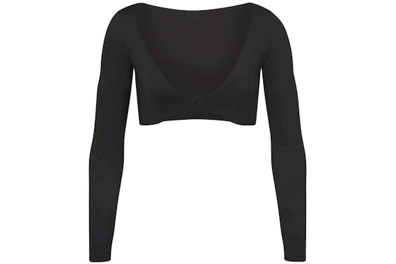 SKIMS Swim Long Sleeve Shrug Onyx