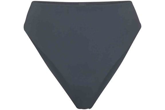 SKIMS Swim Mid Waist Bottom Gunmetal