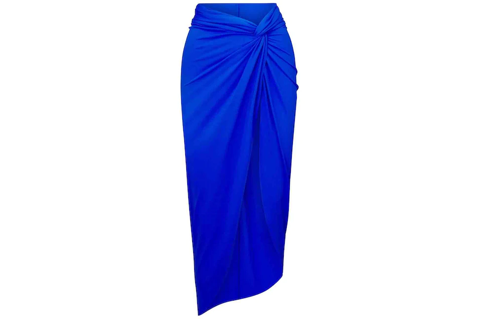 SKIMS Swim Sarong Skirt Cobalt