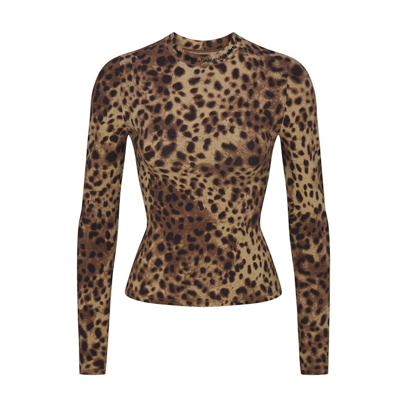 SKIMS x Dolce&Gabbana Cotton Jersey Long Sleeve T-Shirt SKIMS x Dolce&Gabbana Cotton Jersey Long Sleeve T-Shirt