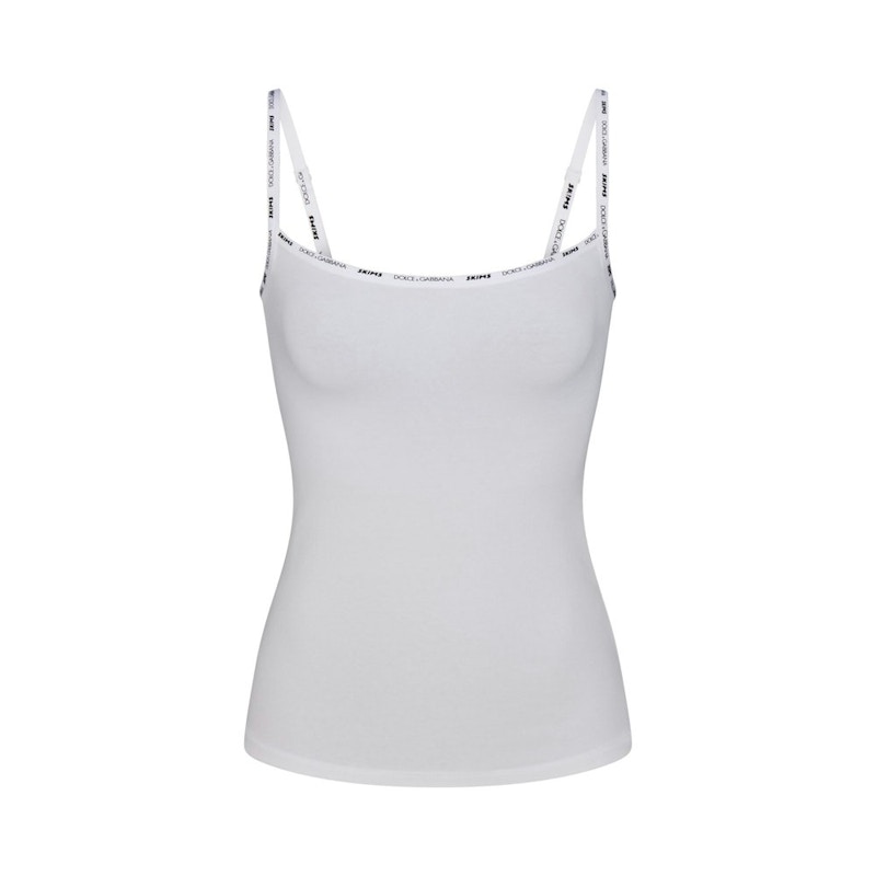 SKIMS x Dolce&Gabbana Cotton Jersey Scoop Neck Cami Snow - FW24 - US