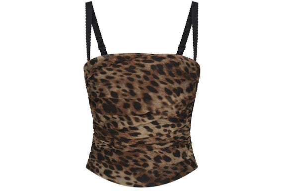 SKIMS x Dolce&Gabbana Skims Romance Corset Leopard