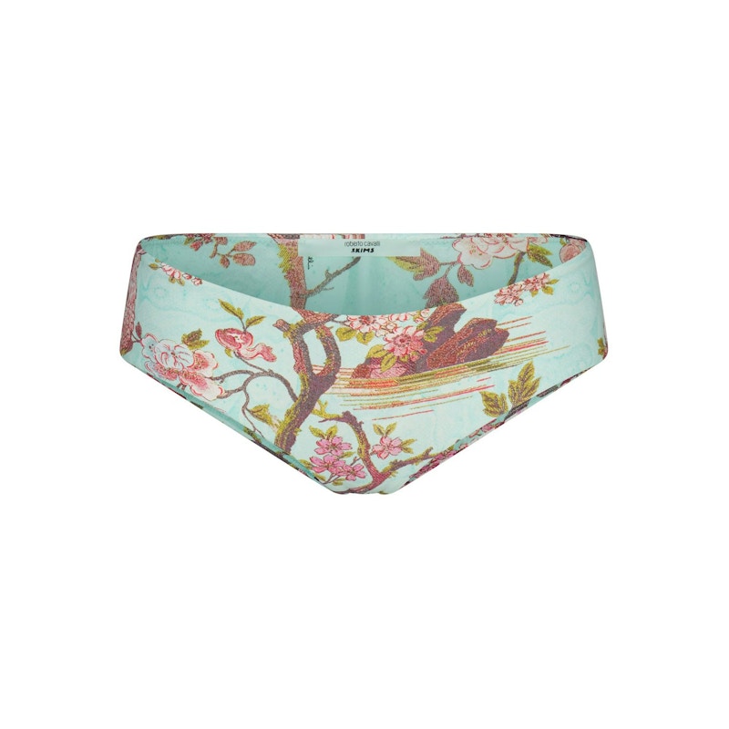 Pre-owned Skims Women's X Roberto Cavalli Hipster Bikini Bottom In Fagianella Print In Animal Print