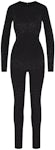 SKIMS x Swarovski Jelly Sheer Long Sleeve Crew Neck Bodysuit Cocoa - FW23 -  US