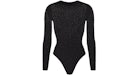 SKIMS x Swarovski Jelly Body de Manga Larga y Cuello Redondo Onyx