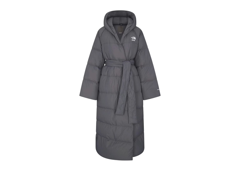 SKIMS x The North Face Nuptse Wrap Parka Gunmetal - FW25 - US