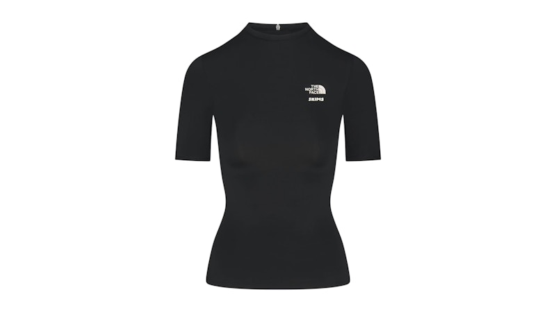 SKIMS x The North Face Refina Short Sleeve Top Onyx - FW25 - US