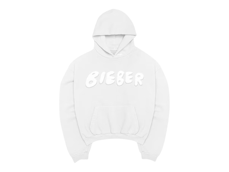 SKYLRK Justin Bieber Coachella 2026 Graphic Hoodie Light Grey