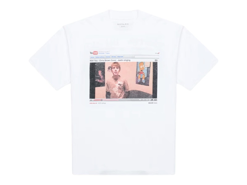 SKYLRK Justin Bieber Coachella 2026 Graphic III T-Shirt in White