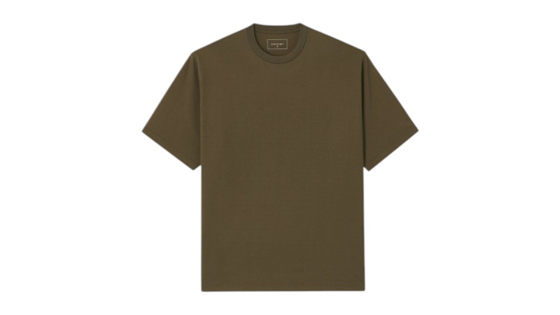 SOPHNET. Luster Cotton Essential Tee Brown